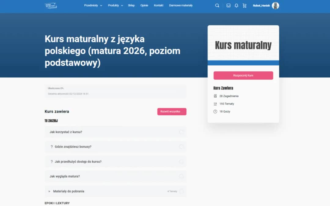 Polski literacki tekst kultury: klucz do matury? Analiza krok po kroku